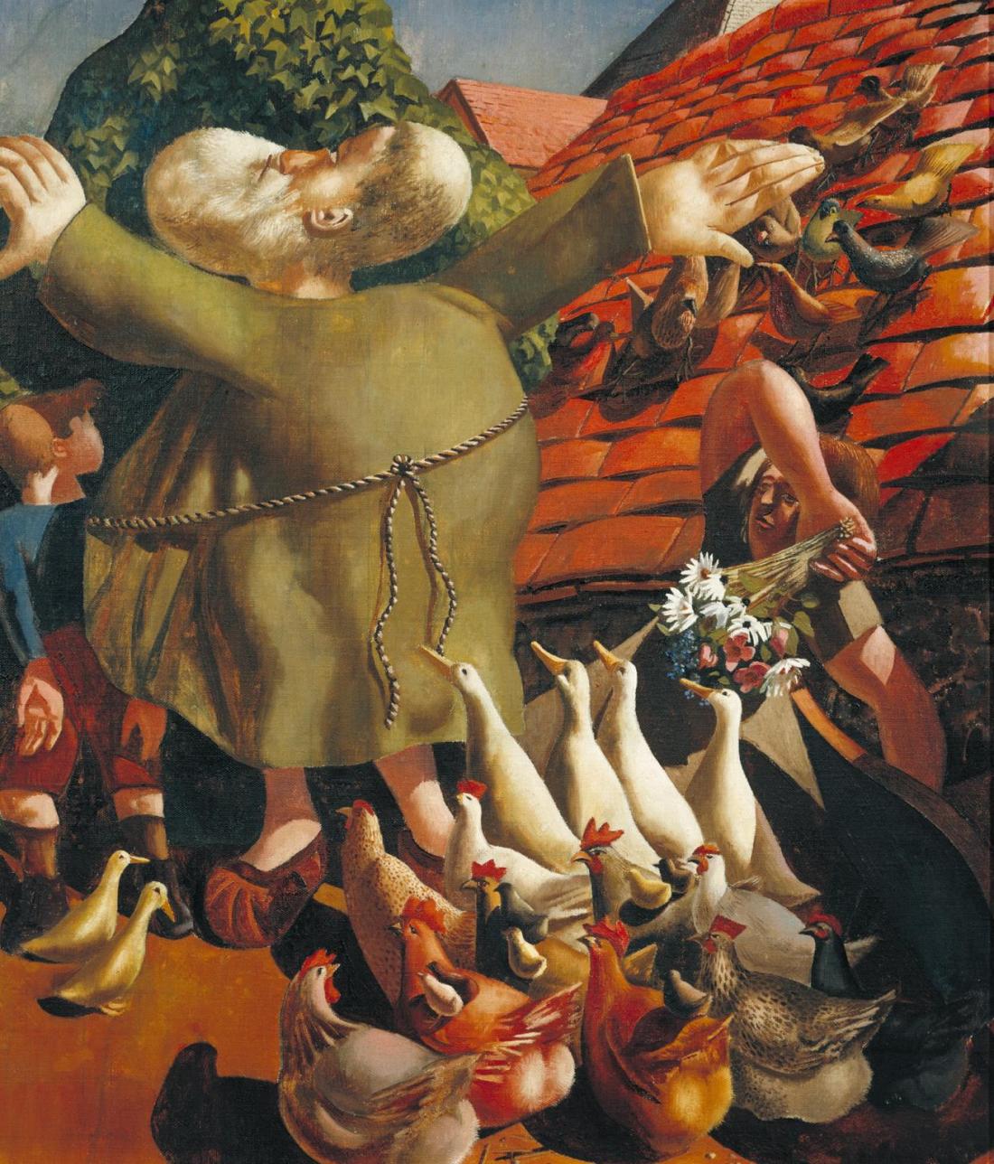 St Francis and the Birds 1935 by Sir Stanley Spencer 1891-1959